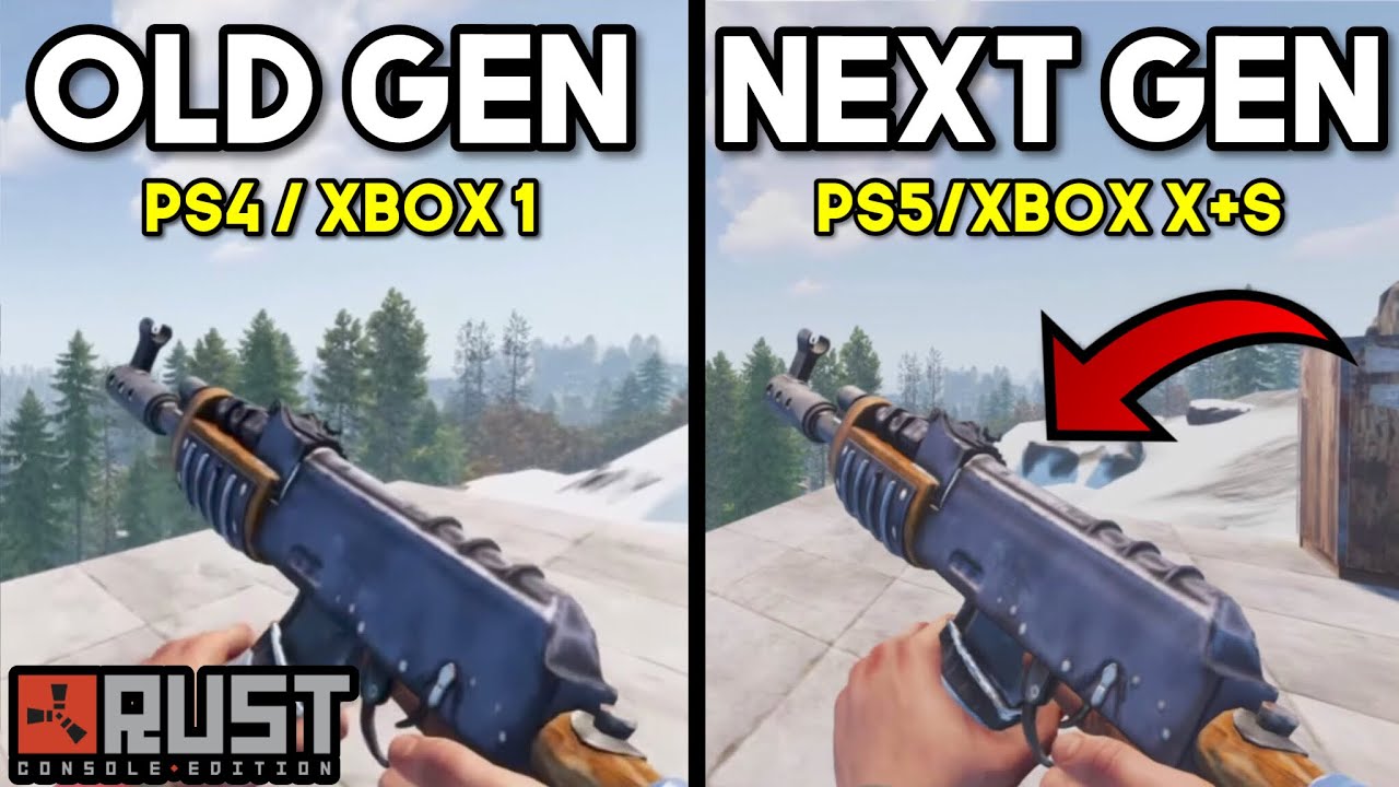 Rust Console Edition - Old Gen VS Next Gen BEST Comparison (PlayStation ...