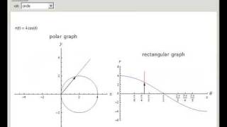 Polar Graph with Rectangular Graph