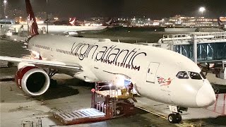 DARK VIRGIN Atlantic B787 ECONOMY Class: VS207 Hong Kong to London