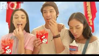 Jollibee Strawberry Tea float & Fries - Proj. VERMONT 60s