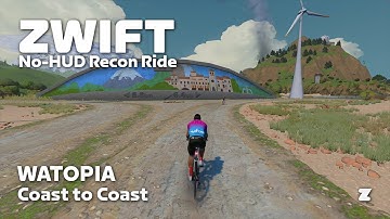 Zwift no-HUD recon: Coast to Coast