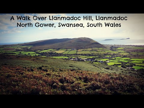 A Walk Over Llanmadoc Hill, Llanmadoc, North Gower, Swansea, South Wales.