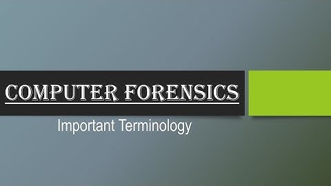 Computer forensics | Important Terminology | Part-1 | @savvyforensics
