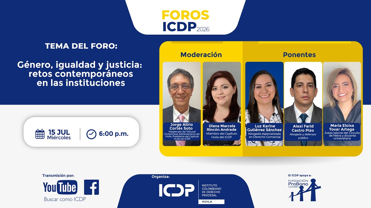 Género, igualdad y justicia: retos contemporáneos en las instituciones
