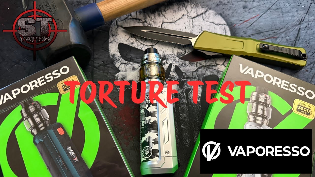 Испытание на прочность бронежилета VAPORESSO ARMOUR ULTRA