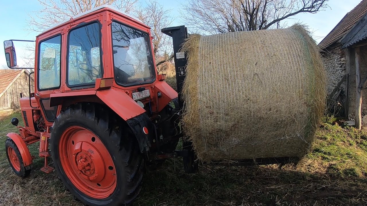 Körbála mozgatása, MTZ80 mosás