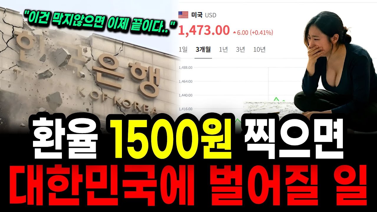 "제2의 IMF가 위기" 환율이 1500원 1600원이 되면 벌어질 충격적인 일과 개인
