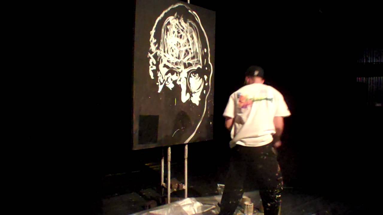 steve golin Aaron Kizer speed paints Steve Jobs at 11th Hour