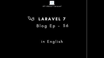 Laravel 7 blog (Episode 56 - Fixing sidebar for admin and user dashboard in english)
