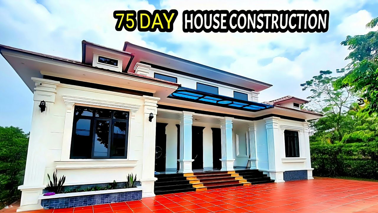 Удивительная постройка дома за 75 прекрасных дней - от начала до конца