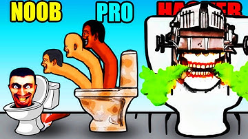 NOOB vs PRO vs HACKER Toilet Monster Skibydi Merge