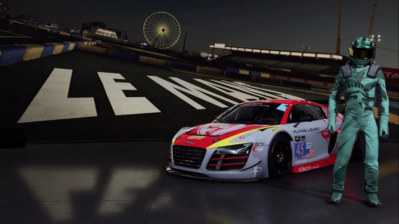 Forza Motorsport 7 Audi 45 Flying Lizard Motorsports R8 Lms Ultra Le Mans Circuit De La Sarthe Youtube