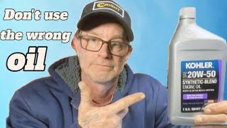 What oil should you use in your small engine, zero turn lawn tractor or push mower # oilchange