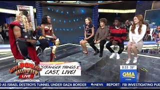 Cast Of Stranger Things Season 2 - GMA (Halloween)
