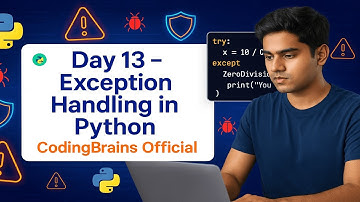 👉 Day 13 – Exception Handling in Python | Try, Except, Finally & Raise