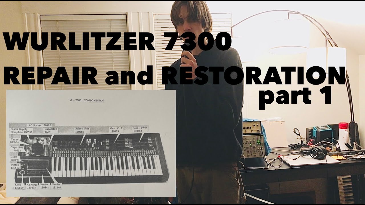 Rare 1960s Electric Organ with ICs: Wurlitzer 7300 Combo Organ Restoration Part 1