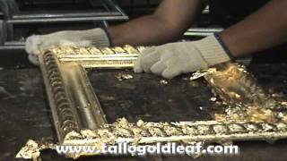 how to apply gold leaf on picture frames