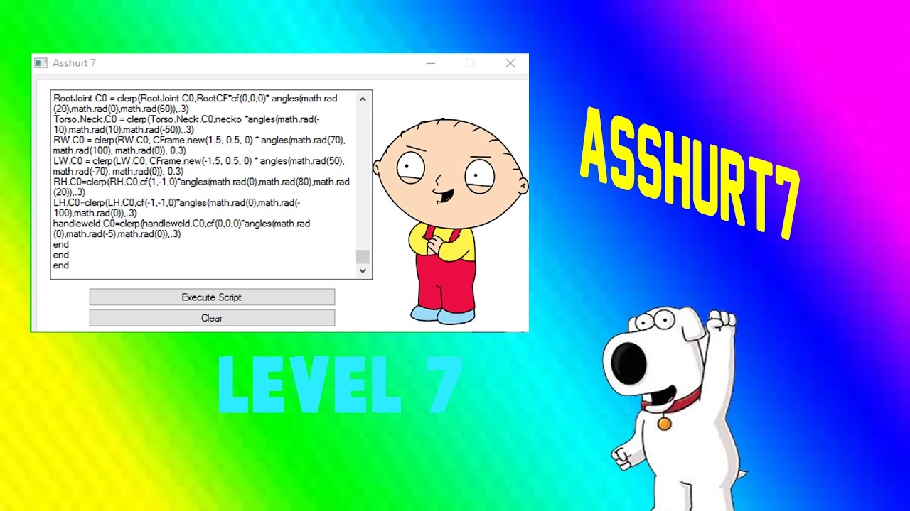 asshurt roblox exploit script executor relax youtube