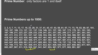 01 prime number basics
