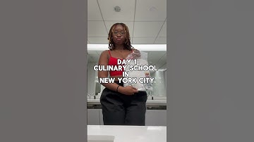 Day 1 Culinary school in New York City ￼ #culinary #culinaryschool #viral