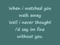 Hinder - Without You (with lyrics)