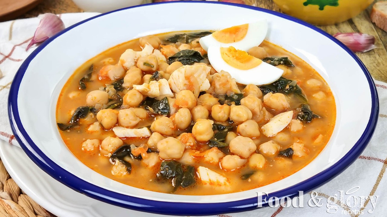 Potaje de Garbanzos con Bacalao y Espinacas | POTAJE DE VIGILIA FÁCIL