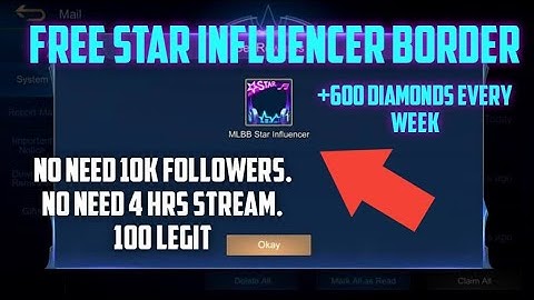 How to get Star Border in ML - 100% Legit - Tutorial.