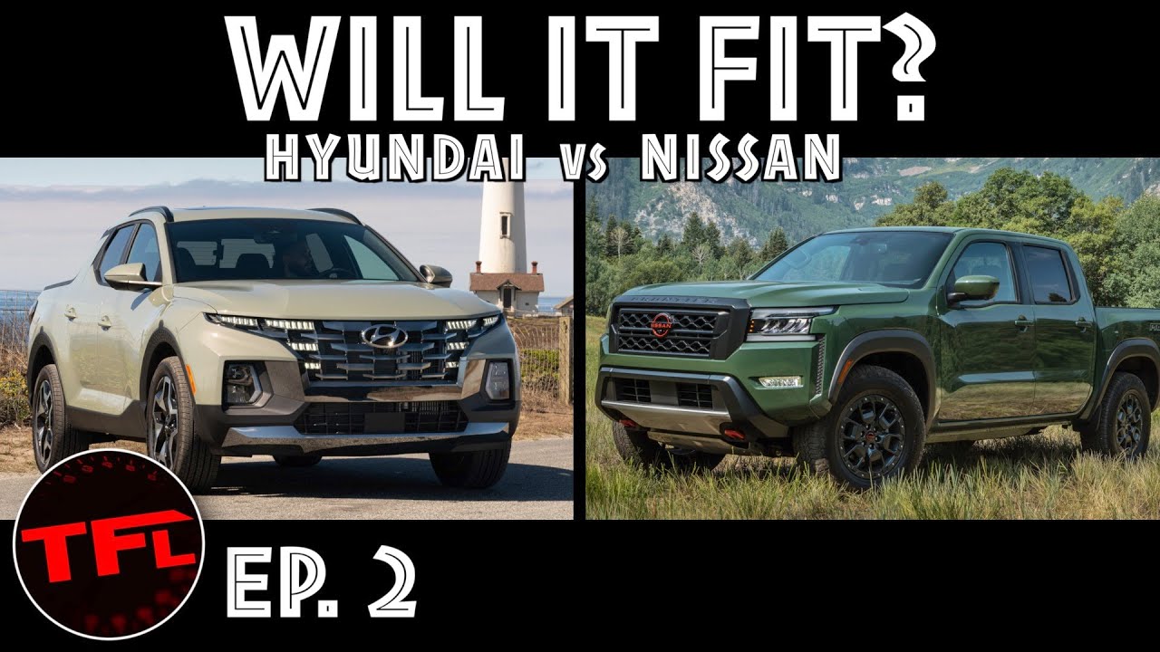 New Nissan Frontier vs the Tiny Hyundai Santa Cruz Pickup - See What ...