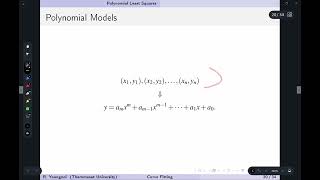 Curve Fitting: 4  Polynomial Least Squares