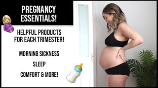 Pregnancy Essentials for Each Trimester - Morning Sickness Hacks, Sleep &amp; More! | xameliax