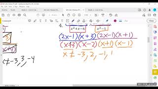 M3 U4 2 Mult and Div Rational Expressions