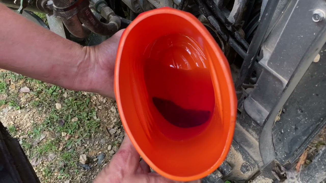 KIOTI NX5510 Water in the Fuel! Draining the Fuel Filter YouTube