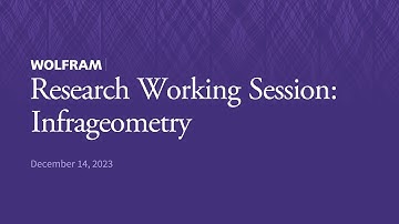 Research Working Session: Infrageometry