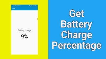Get battery charge percentage