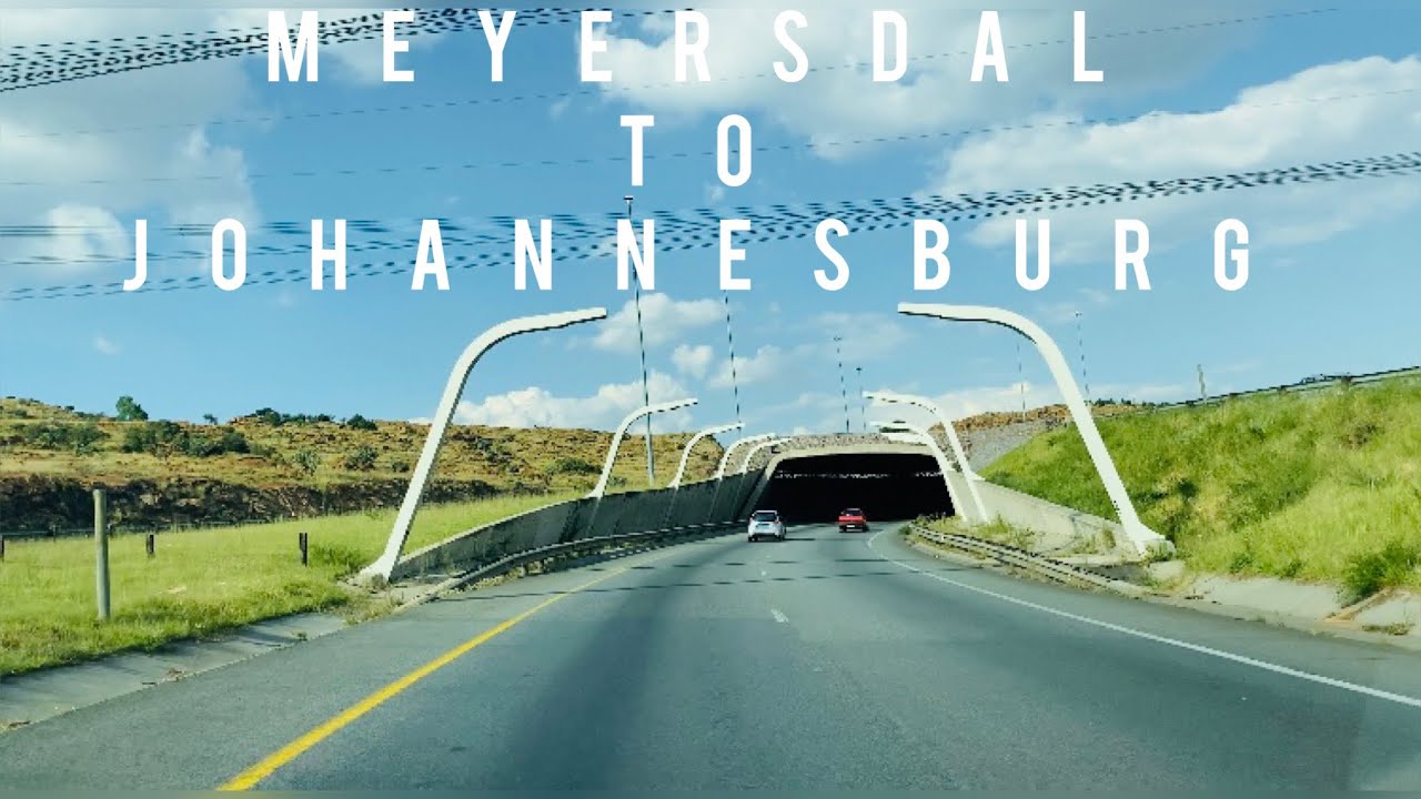 Afternoon drive from Meyersdal to Johannesburg | South Africa | 4K |