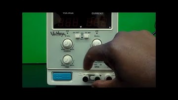 How to Set up and Use a Protek 3003B Power Supply.