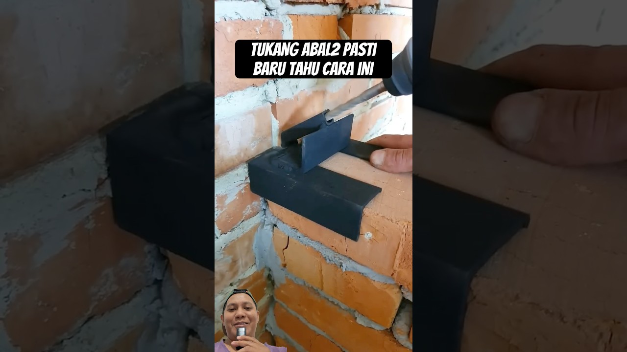 Cara pasang angkur pada dinding bata 