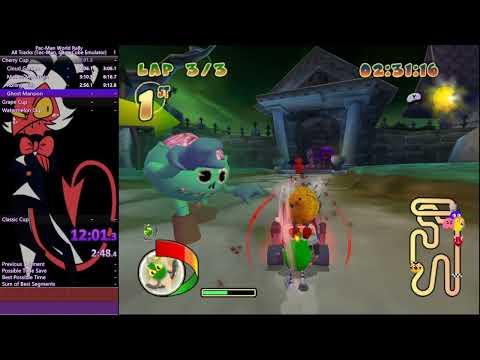 Pac-Man World Rally - Speedrun All Tracks in 51:27 RTA