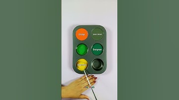 how Orange,Green & Yellow Create Stunning New Shades Color Mixing Magic#colormixingmagic#colortheory