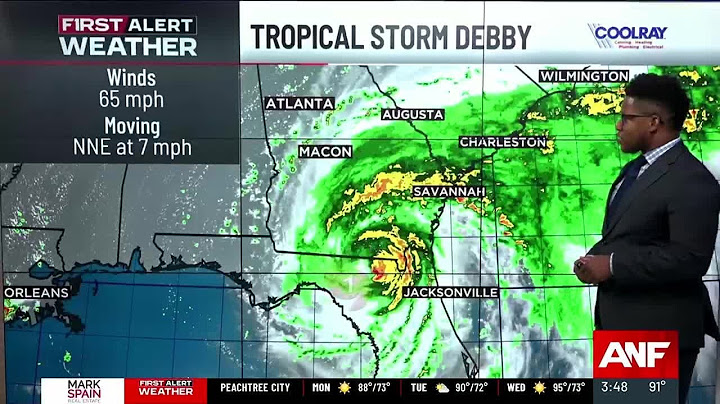 First Alert | Tropical Storm Debby moves into south Georgia this afternoon