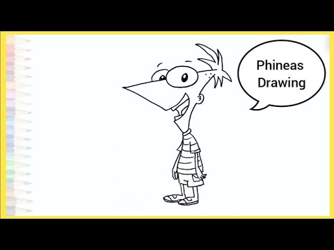 How to draw Phineas step by step | Phineas drawing - YouTube