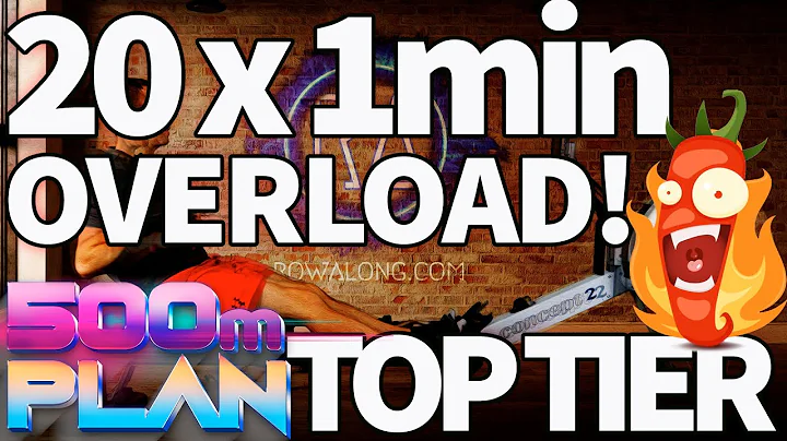 39 Minute Power Rowing Workout - Max Effort Overload | 500m Plan Week 1 Row 4 | RowAlong