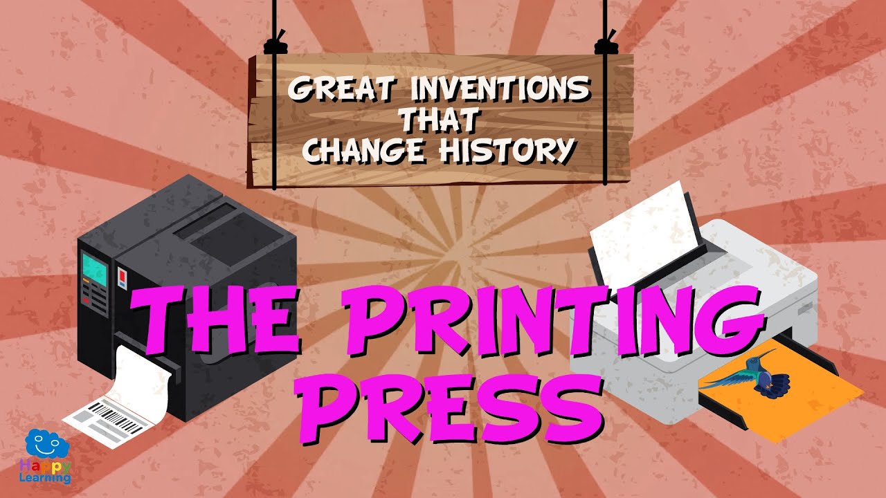 WHO INVENTED THE PRINTING PRESS? Great inventions that changed history | Educational Videos for Kids