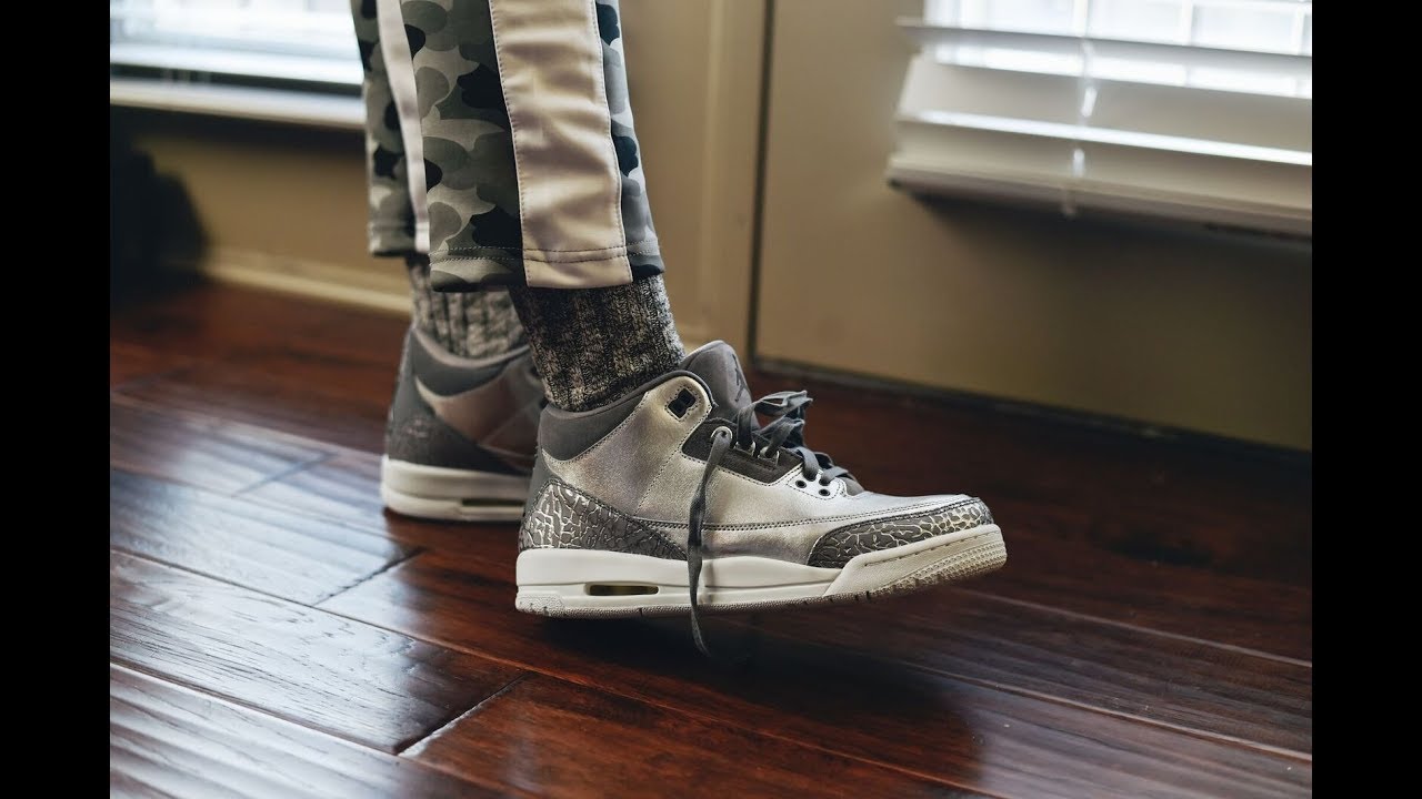 silver jordan 3