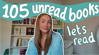 i have 105 books on my physical tbr, lets start reading them! ✨