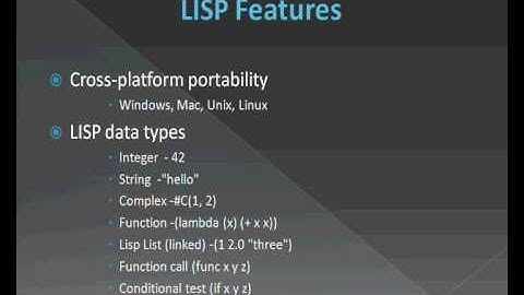 Evaluation of LISP Progamming Language SIIT Part II