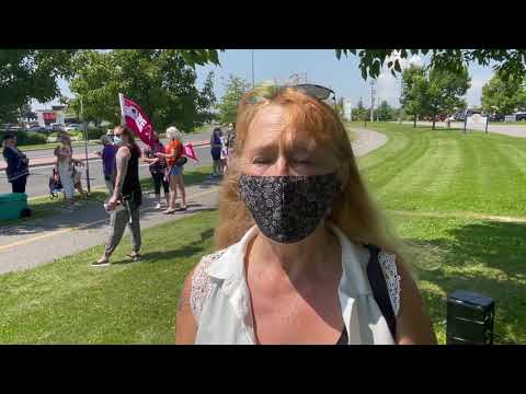 CUPE Protest Northumberland Hills Hospital Cobourg August 4, 2021