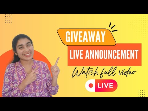 Giveaway winner live ❤️🎁🥳 #LiveGiveaway #GiveawayWinner #LiveWinner #Giveaway #soulfulmadhavi  