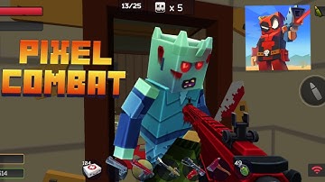 Pixel Combat: Zombie Strike - All Guns Purchased, All Bosses Fight Video Game Walkthrough