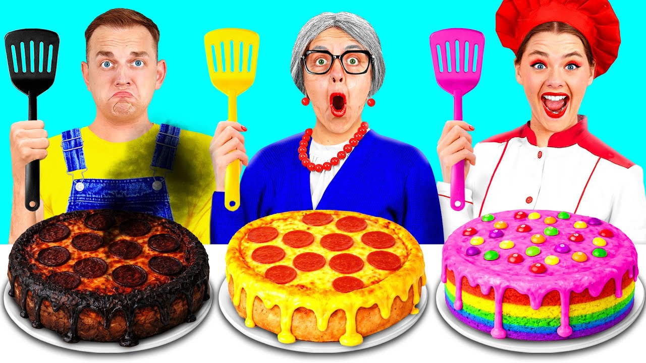 Кулинарный Челлендж: Я против Бабушки | Кулинарная битва с Секретными Гаджетами Funny Funny